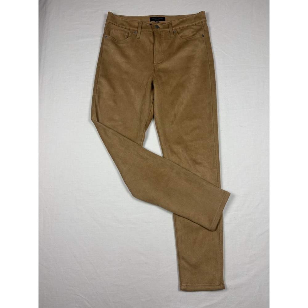 Banana Republic High-Rise Skinny Pants Ladies Faux Suede Classic Camel/Tan 28/6.